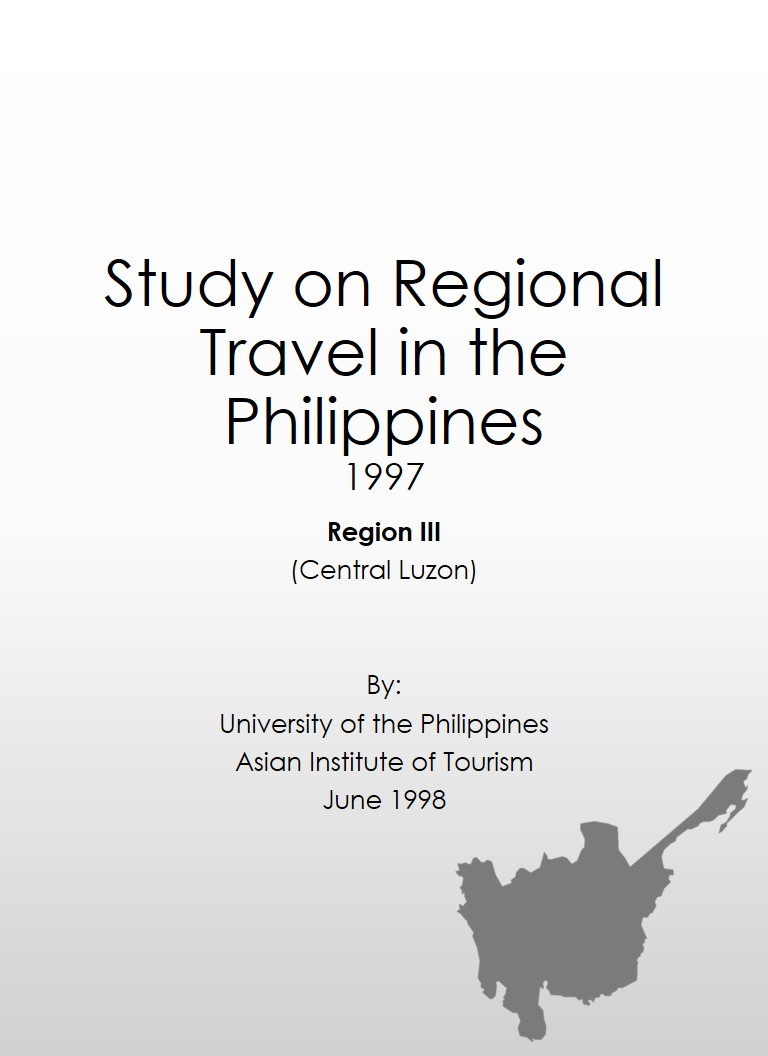 Study on Regional Travel in the Philippines 1997 - Region III (Central Luzon)